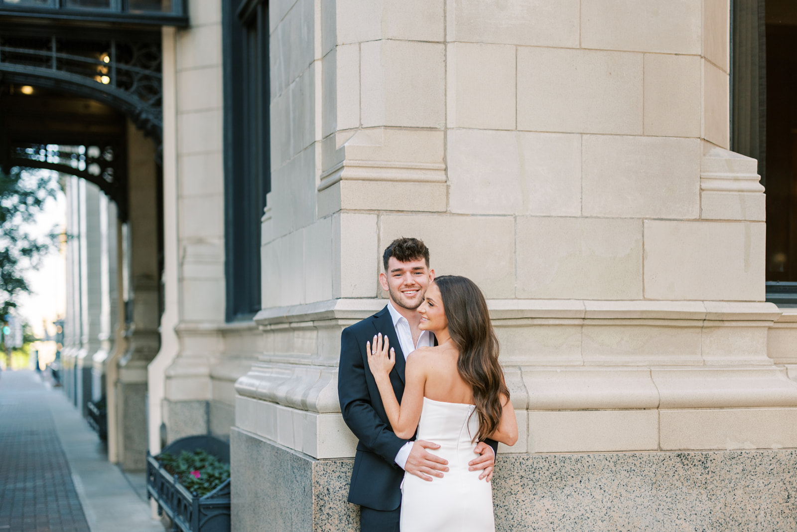 Tulsa art deco engagement photos